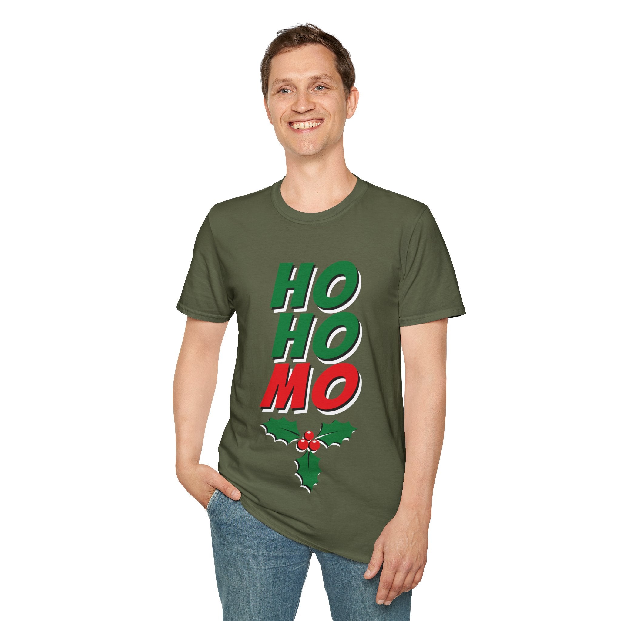 HO HO MO Christmas Tee